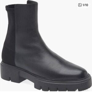 Stuart Weitzman Nolita Stretch Back Booties Lug Sole Boots Size 6 NWT Brand New